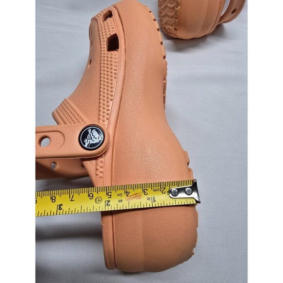 Crocs Women’s Classic Platform Clogs Papaya Color Size 5 - Picture 5 of 7